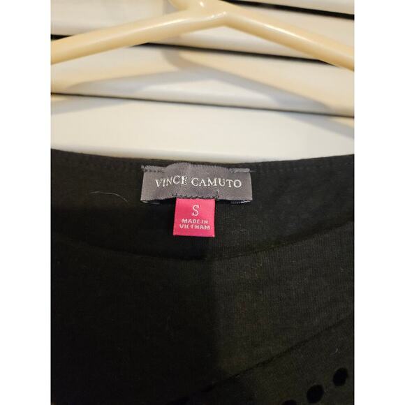 Vince Camuto Eyelet Short Sleeve Blouse - Picture 3 of 5